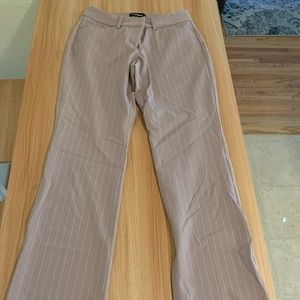 Bootcut Pinstripe Dress Pants